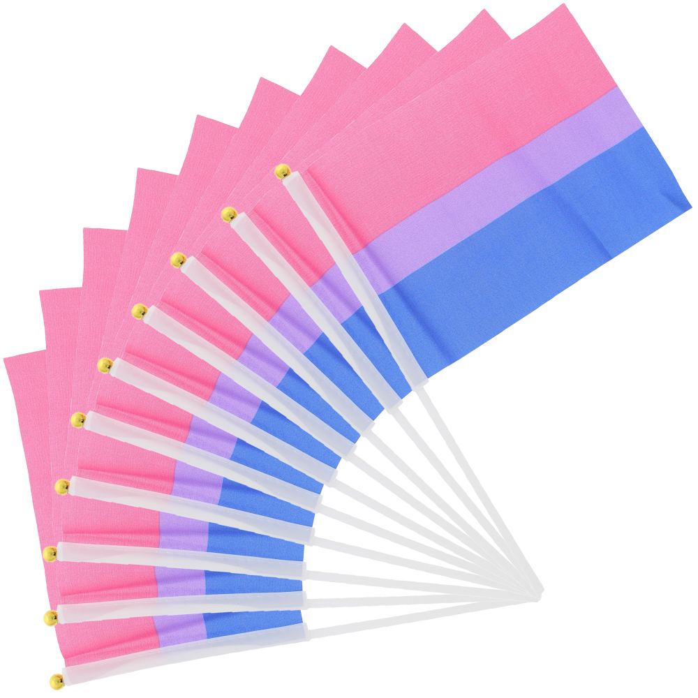 Zac's Alter Ego - Handheld Bisexual 30 x 16.5cm Flagge - Mehrfarben